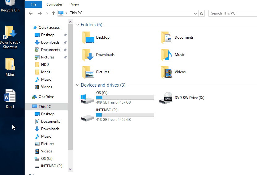 Copy files to external hard drive