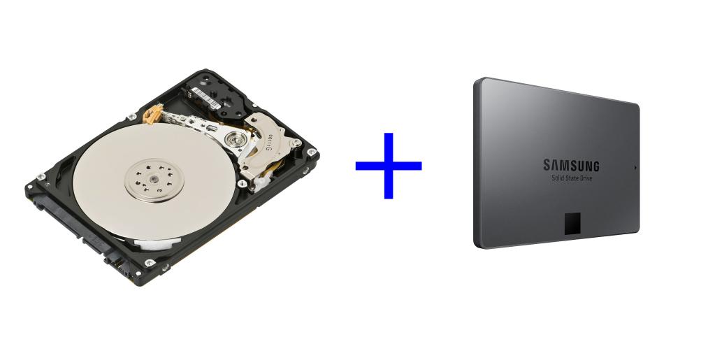 PC drive combo - HDD plus SSD