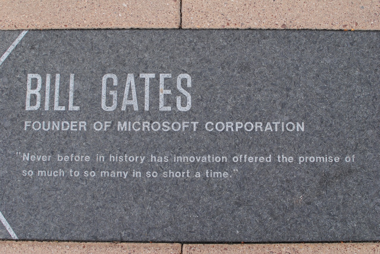 Bill Gates is an example of a person with strong technology background
