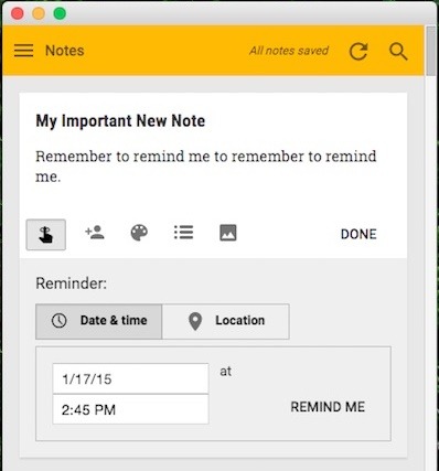 how to use google keep: doodle a reminder, or just for fun