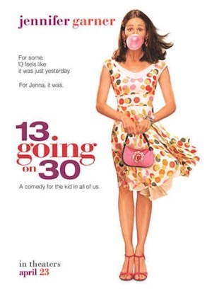13 going on 30 movie poster starring Jennifer Garner