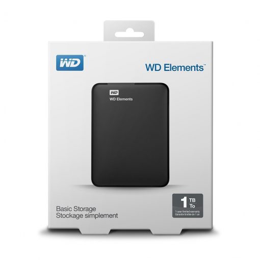 WD Elements portable external hard drive review, box