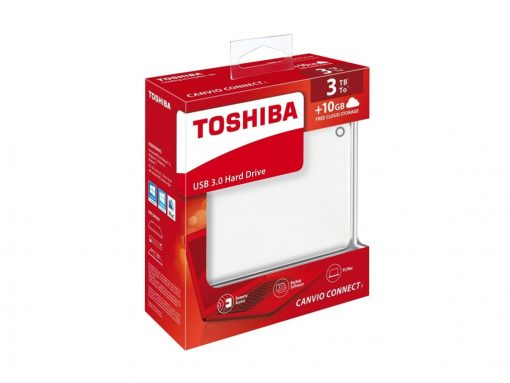 Toshiba Canvio Connect II portable hard drive review, box contents