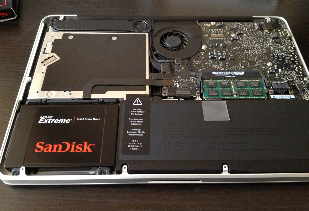 upgrade macbook pro hard drive ssd