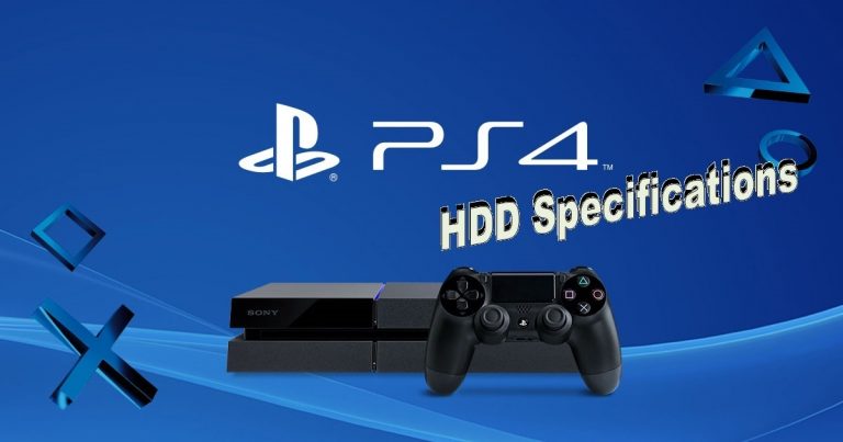 The Specifications of PS4 Hard Drive