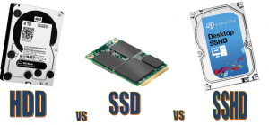 SSD vs HDD vs SSHD