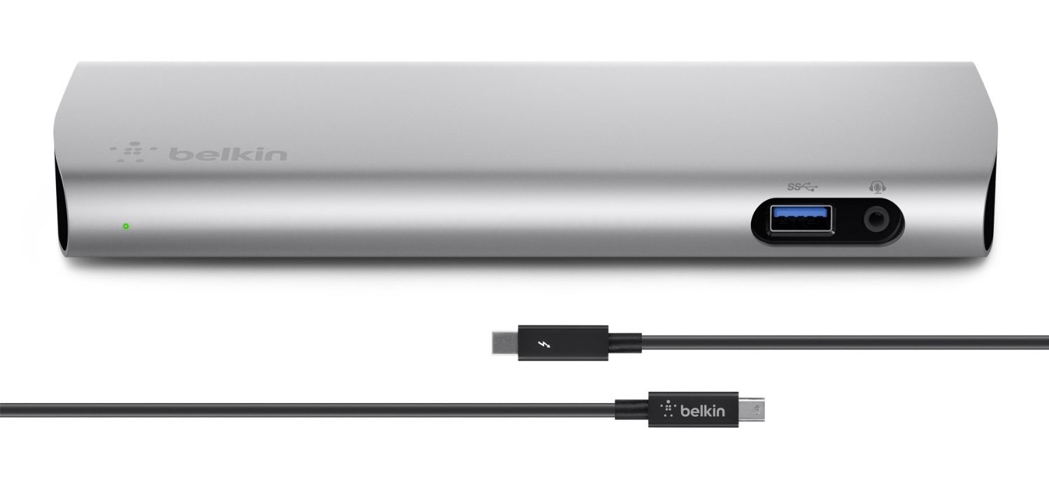 Belkin Thunderbolt 2 Express HD Dock with 1-Meter Thunderbolt Data Transfer Cable, Mac and PC Compatible (F4U085tt)