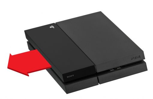 manual eject PS4 disc, removing HDD bay cover