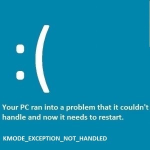 KMODE_EXCEPTION_NOT_HANDLED error