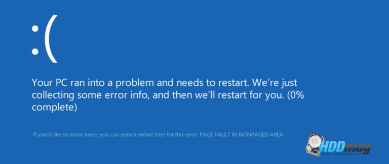 Page Fault In Nonpaged Area error on Windows [FIX]