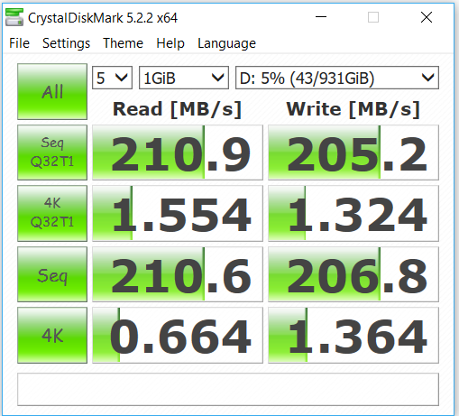 Seagate Barracuda 1TB CrystalDiskMark