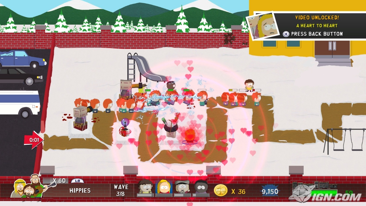 South Park Online Game on Xbox Live Arcade gameplay