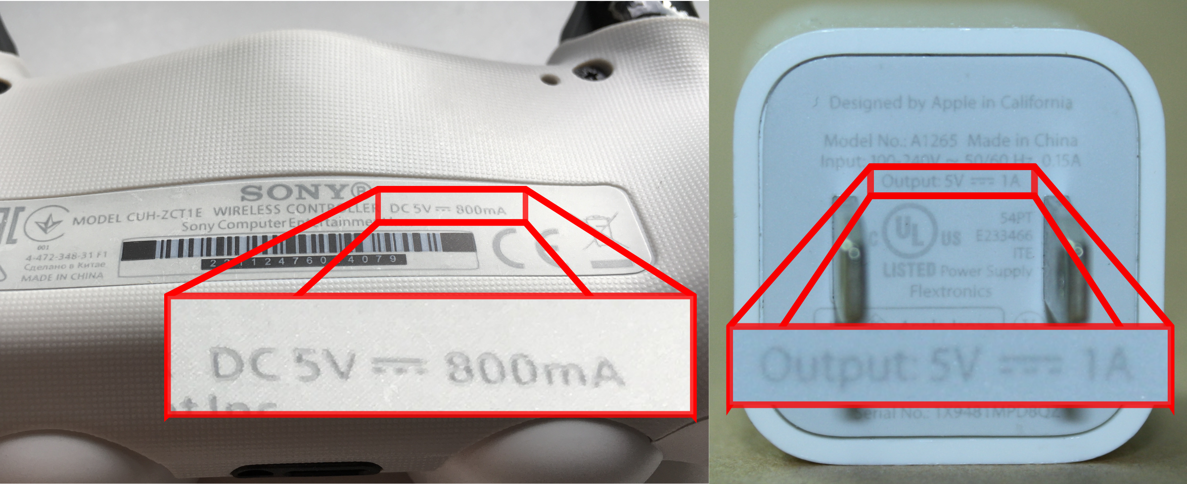 ps4 controller power, wall charger power rating, ps4 charging, ps4 charging without cable, how to charge ps4 controller without cable