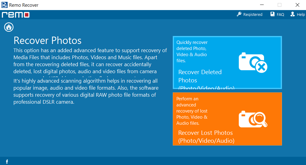 Remo Recover - photo recovery
