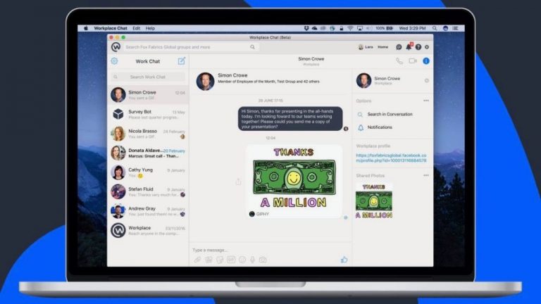 Facebook Tests Workplace Chat Apps for Mac Users