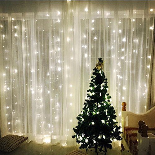 Twinkle Star 300 LED Window Curtain String Light