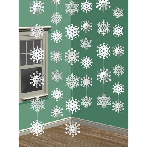 Winter Wonderland Christmas 3-D Snowflake Hanging Party Decoration