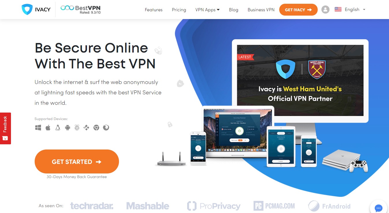 ivacy vpn review - website screenshot