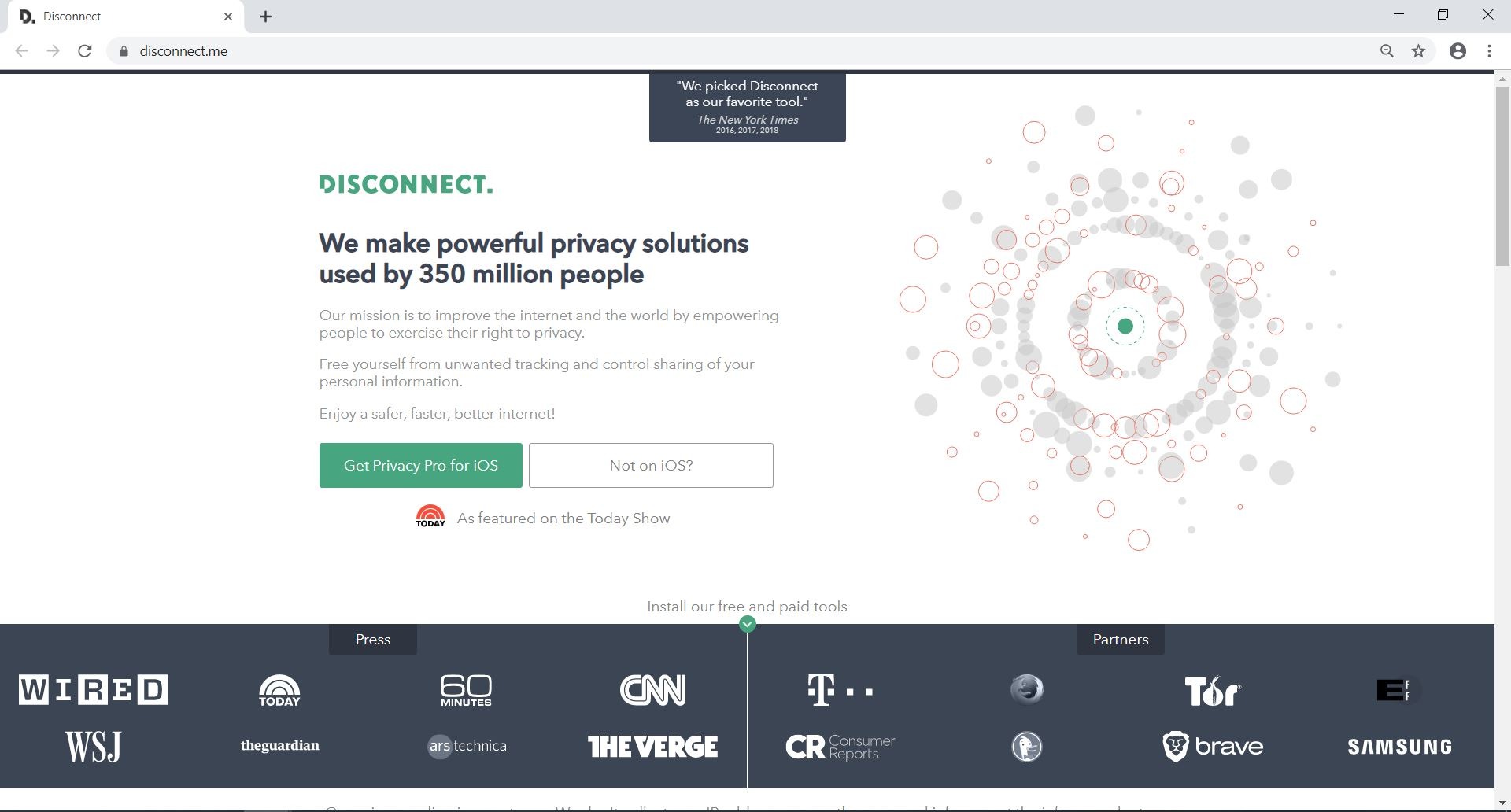 official website of Disconnect VPN