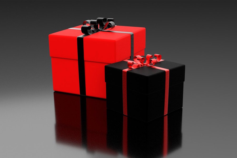 Two package of gifts for gamers
