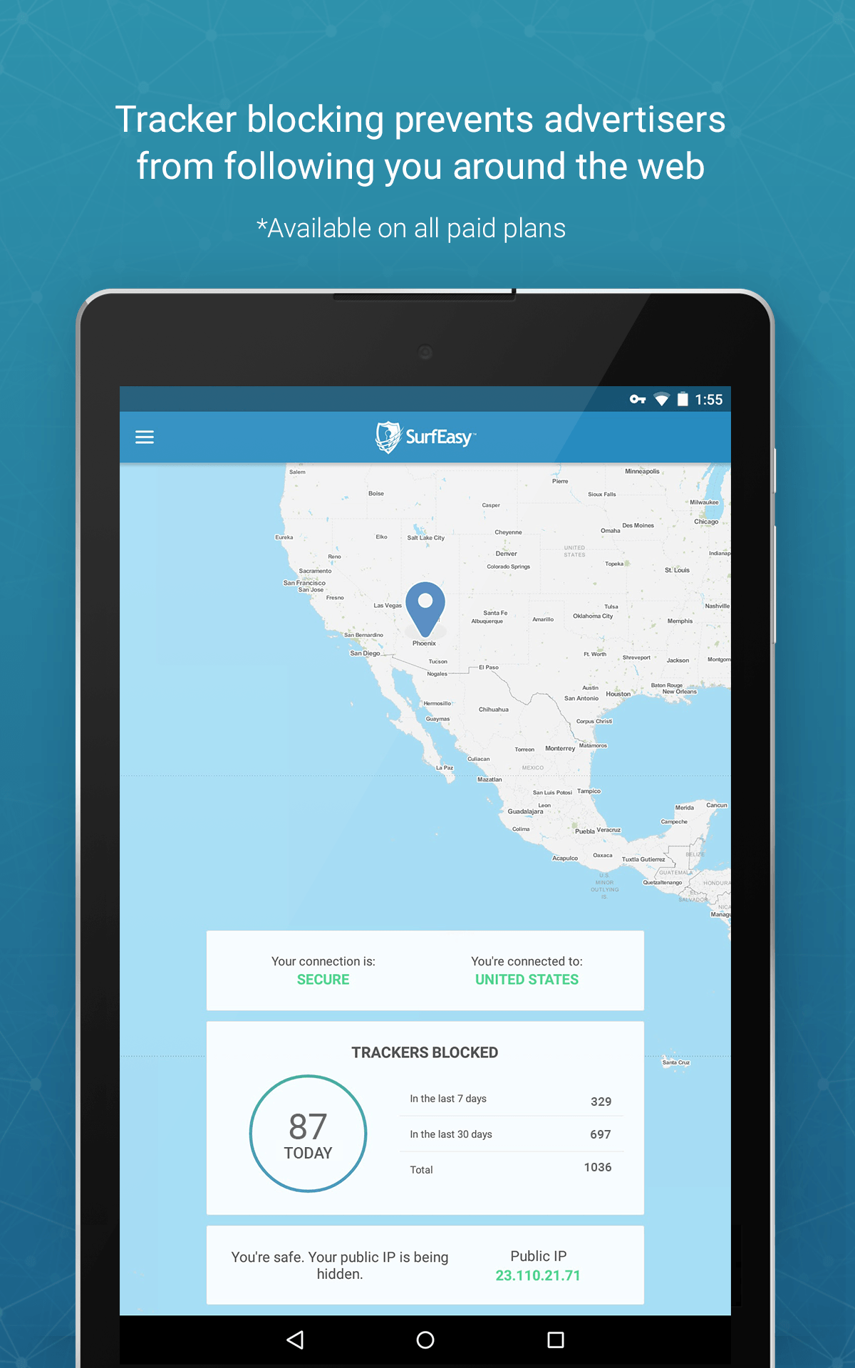 tracker blocking surfeasy