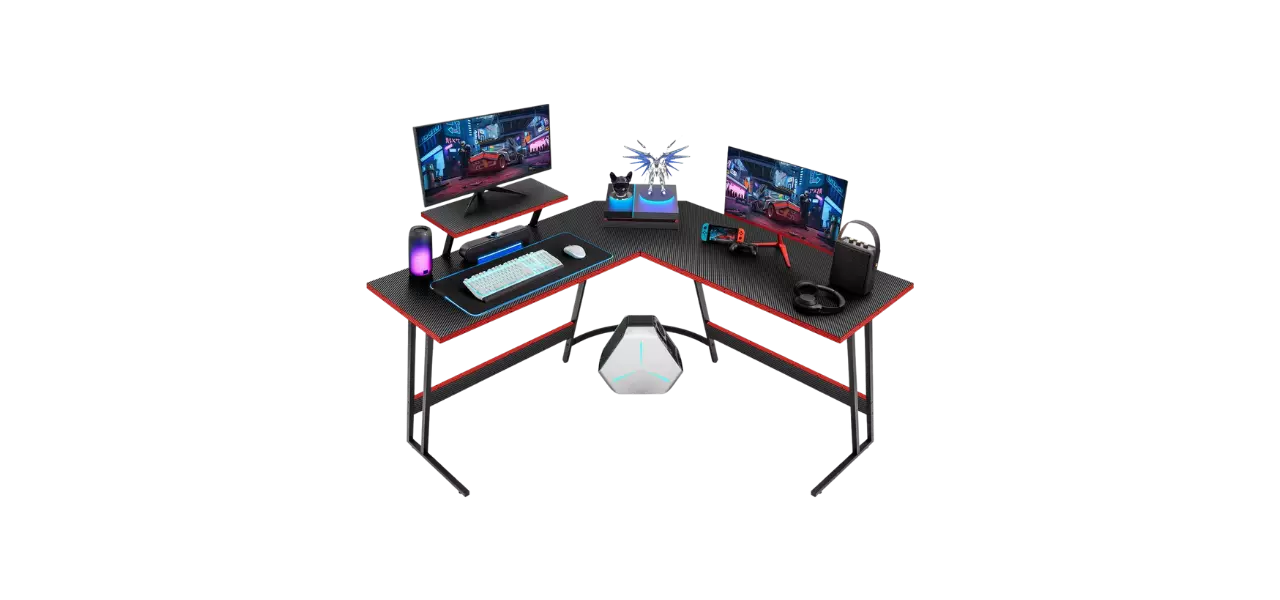 BestOffice L Shaped Gaming Desk