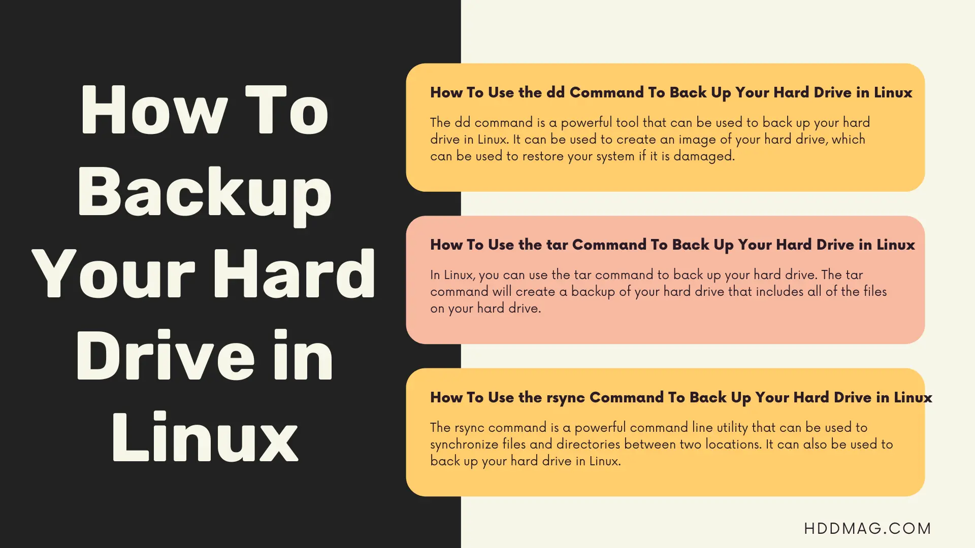 How To Backup Your Hard Drive in Linux