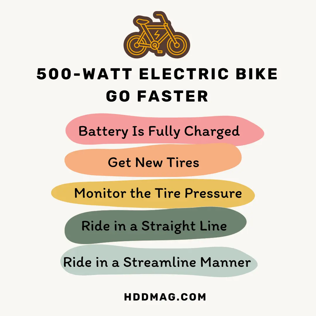 500 Watt Electric Bike Go Faster