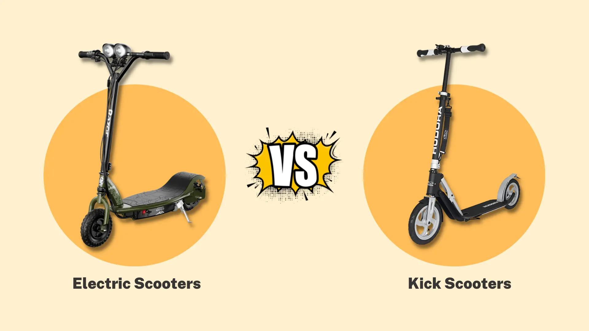 Electric Scooters vs Kick Scooters