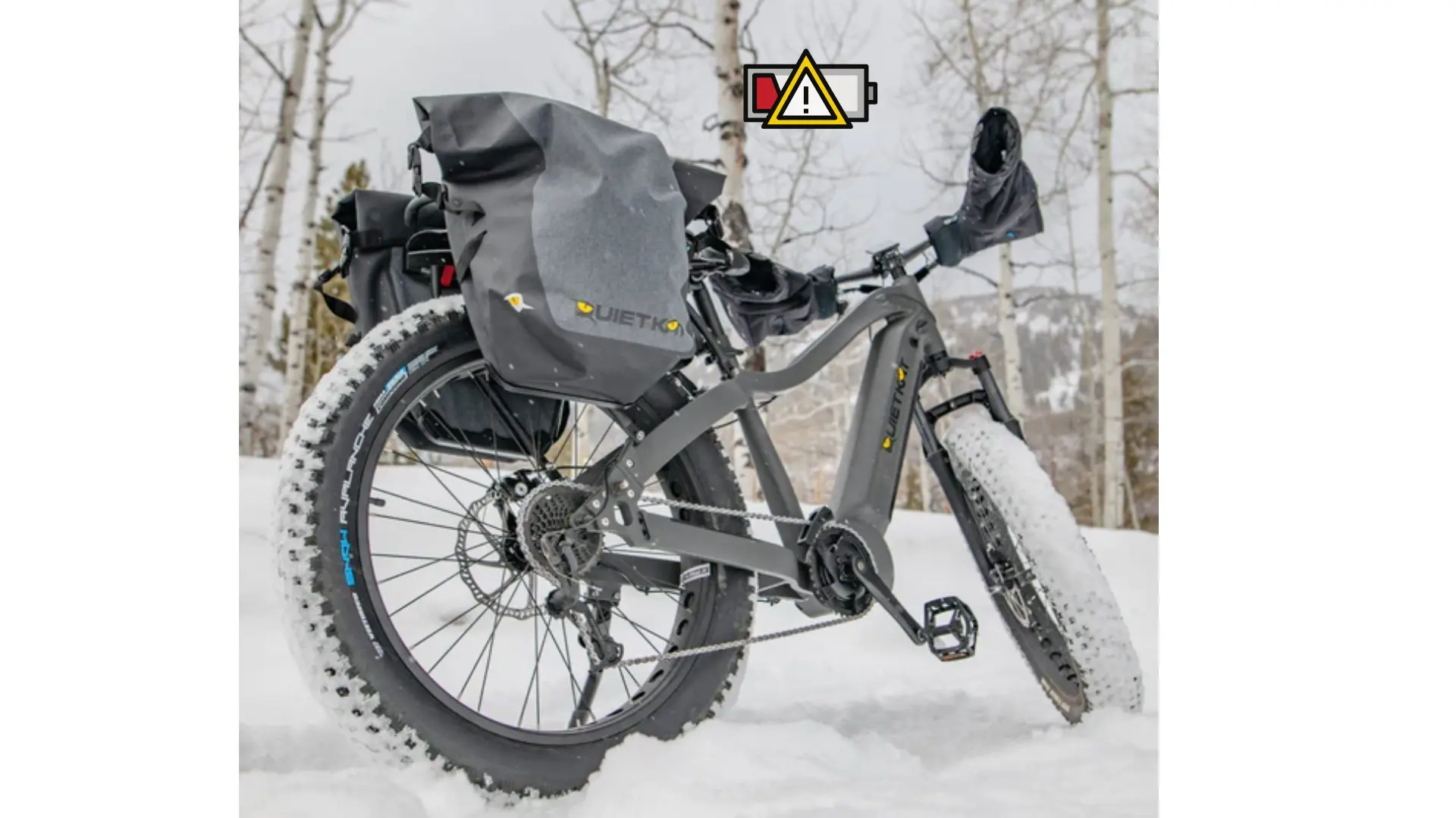 What Can You Do if Snow Is Likely To Touch Important Components of Your Ebike